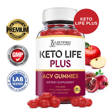 Keto Life plus ACV Gummies 1000MG Dietary Supplement 60 Gummys