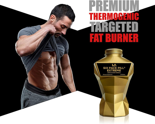 LA MUSCLE Six Pack Pill Extreme (90 Pills - 1 Month Supply)