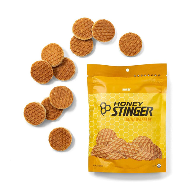 Honey Stinger, Organic Healthy Snack Mini Waffles, Honey, 5.3 Oz Bag