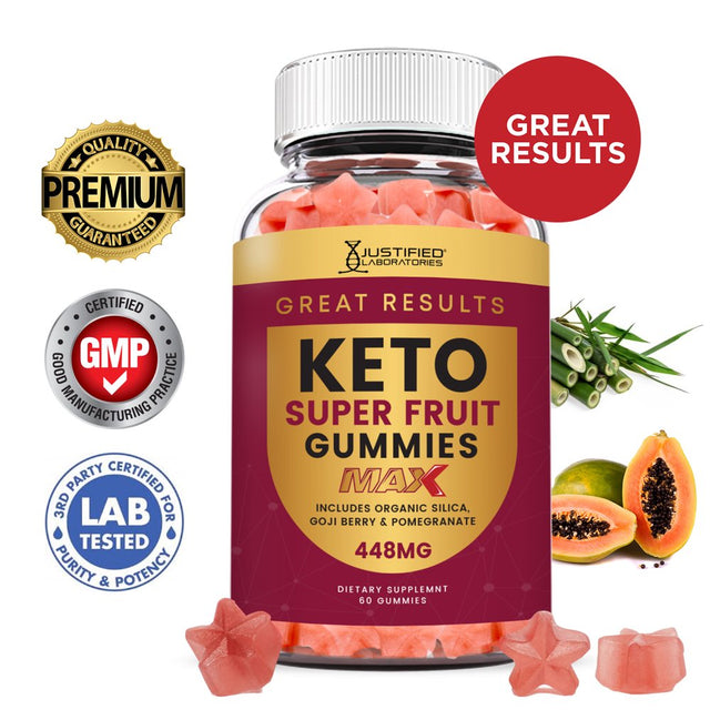 Great Results Keto Max Gummies Dietary Supplement 60 Gummys