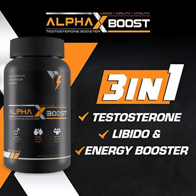 Alpha X Boost- Optimum Performance Technology- Natural Testosterone Booster