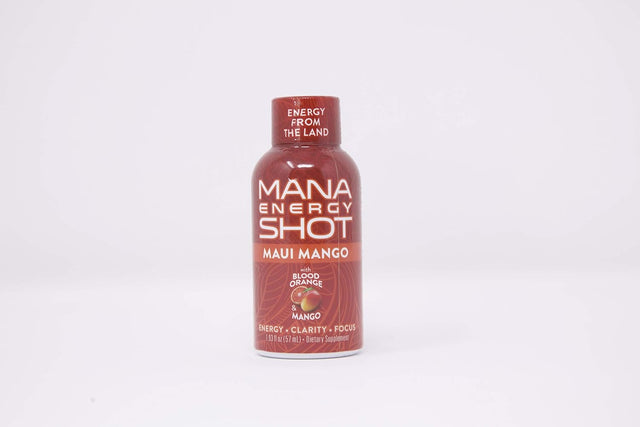 Maui Mango Shot- All Natural Plant Based W/Vitamin C, B12, Zinc for Energy, Focus, Clarity, Immunity Support, Antioxidant, Fatigue, Brain Fog,Performance (12PACK)