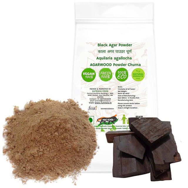 Seasol Black Agar Powder Aquilaria Agallocha/Agarwood Powder Churna (500 GMS)