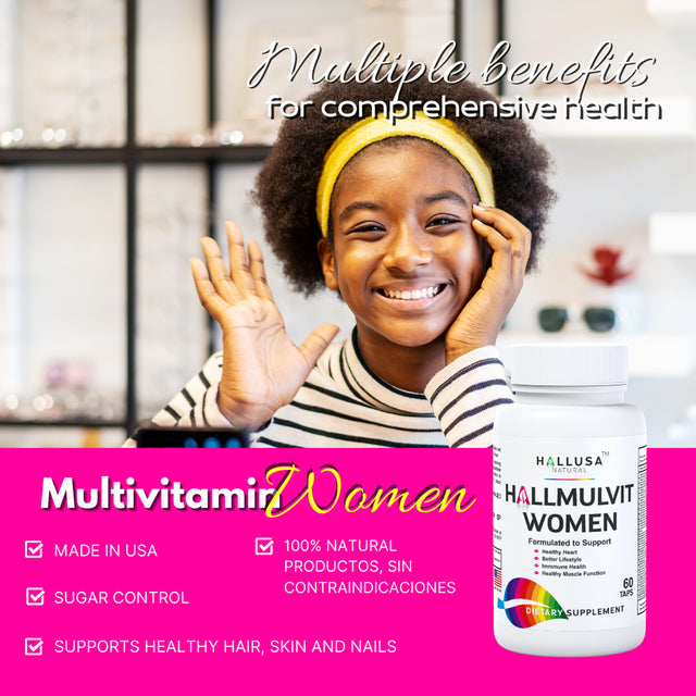 HALLMULTIVIT Women - Women'S Multivitamin - Energy & Vitality - 60 Tabs