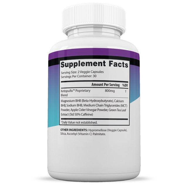 Keto Diet Pills Burn Shred BHB Advanced Supplement S & Keto Test Strips 100 Count