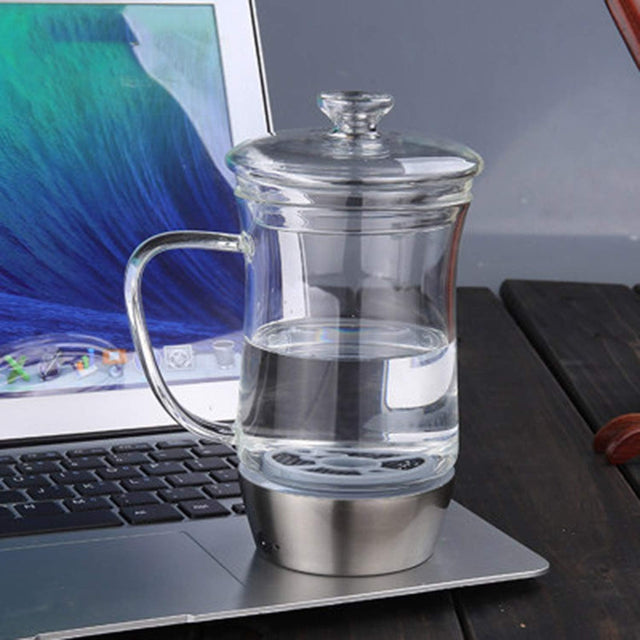 High Concentration Hydrogen-Rich Water Cup SPE Ion Membrane Alkaline Water Purifier Micro-Electrolysis Water Glass 400Ml