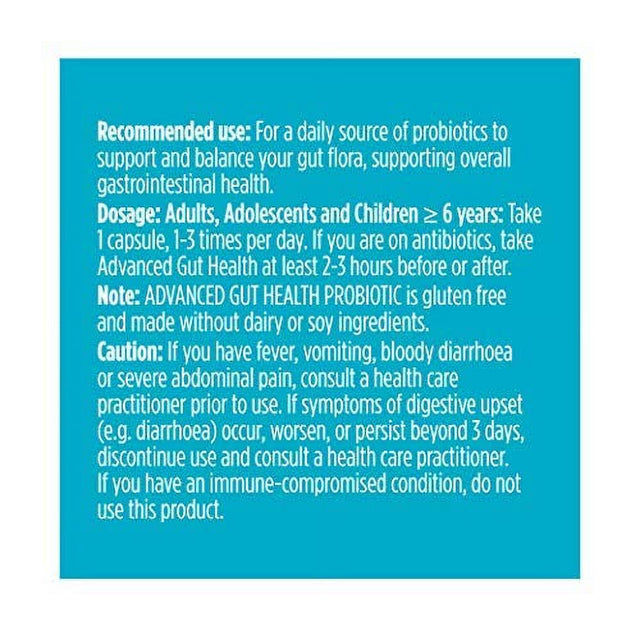 GENUINE HEALTH Gut Health Advanced 15B, 30 CT