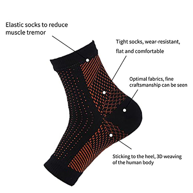 Joefnel Soothe Socks - Neuropathy Pain Relief Ankle Brace Compression Support