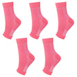 5Pairs Neuropathy Socks - Peripheral Neuritis Compression Sleeves for Nerve Damage Pain,Ankle Gout,Plantar Fasciitis Relief Brace (S/M,Red)
