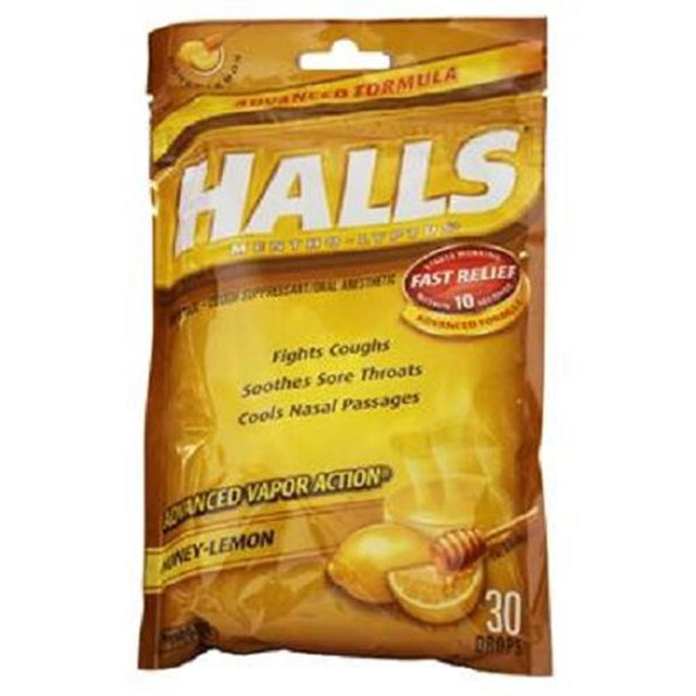 Halls Hny-Lem Drops Size 30Ct Halls Honey Lemon Drops 30Ct