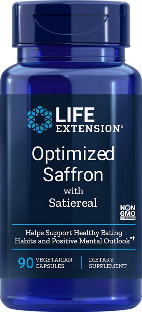 Life Extension Optimized Saffron Extract with Satiereal, 90 Capsule Supplement