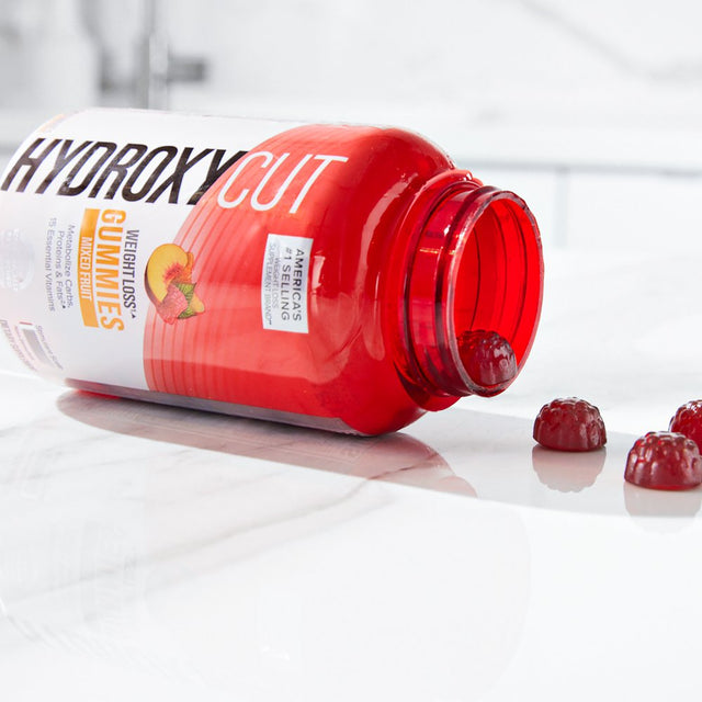 Hydroxycut Gummies Weight Loss Supplement, Metabolism Support, Mixed Fruit, Unisex, 90 Ct