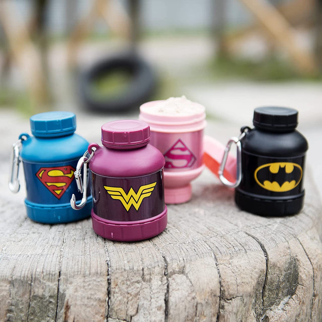 Justice League Protein Powder Storage Container 50G Protein Shaker Bottle Funnel – 110Ml BPA Free Wonder Woman Gifts DC Comics Protein Shakes Bottle Storage for Women