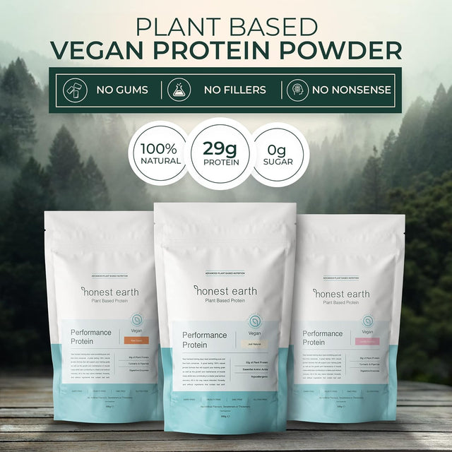 Honest Earth | Plant Based Pea Protein Powder - 100% Natural & Unflavored | 34G Protein per Serving - Just Natural (Vegan, Dairy Free, Keto Friendly, No Gums, No Sugar, Smooth Texture)