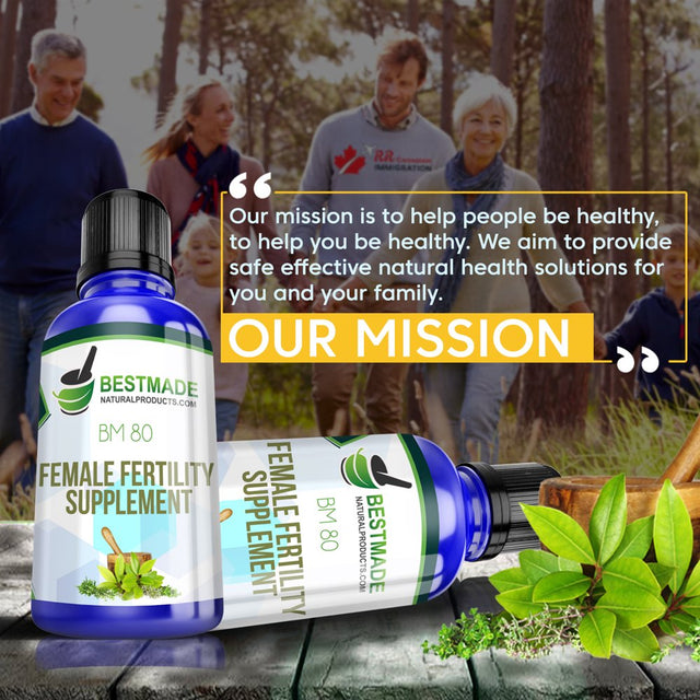 Female Fertility Supplement BM80 Reproductive Health Remedy - Bestmade Natural Products