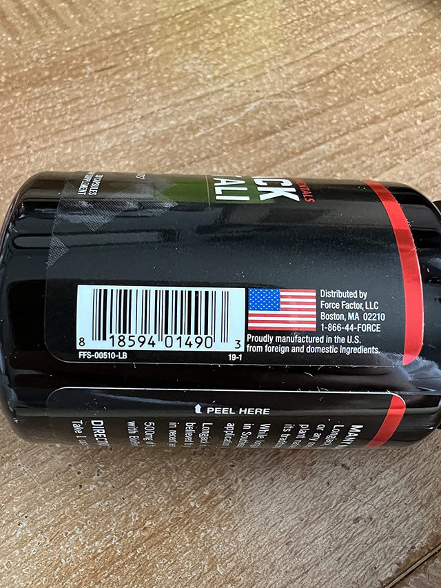 FORCE FACTOR Longjack Tongkat Ali 500Mg for Men, Longjack Extract to Support Male Vitality and Improve Drive, Longjack Capsules with Bioperine Black Pepper Extract, 30 Capsules