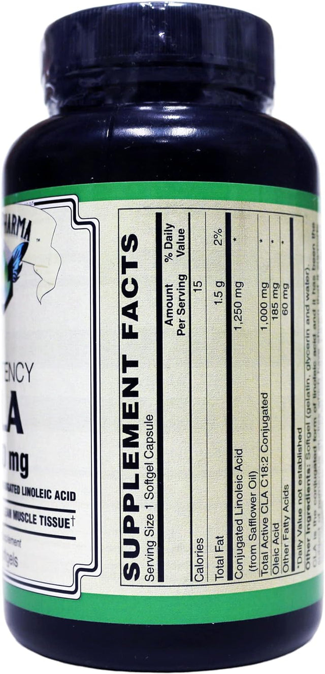 CLA (True Active Conjugated Linoleic Acid) • High Potency - Optimal 1:1 Ratio of Isomers• 1,250Mg Softgels