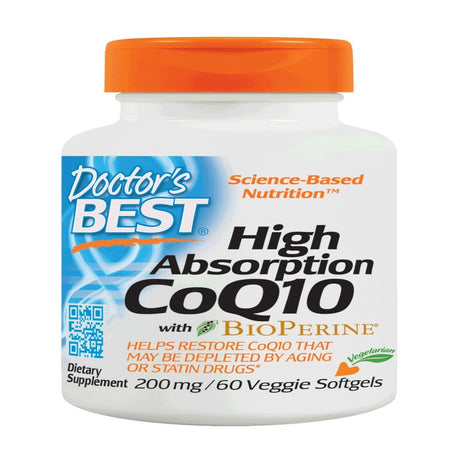 High Absorption Coq10 200 Mg 60 Veggie Softgels