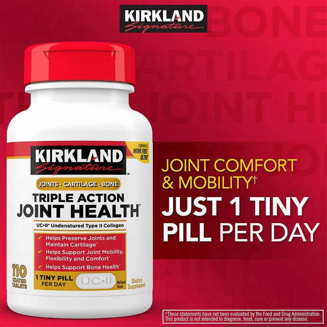 Kirkland Signature Triple Action Joint Health, 110 Coated Tablets