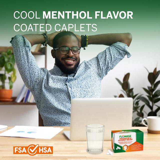 Flonase Headache and Allergy Relief Pills, 96 Caplets