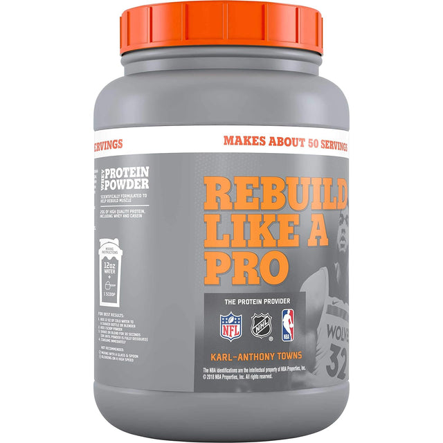 Gatorade Whey Protein Powder, Cookies & Crème, 51 Oz (50 Servings per Canister, 20 Grams of Protein per Serving)