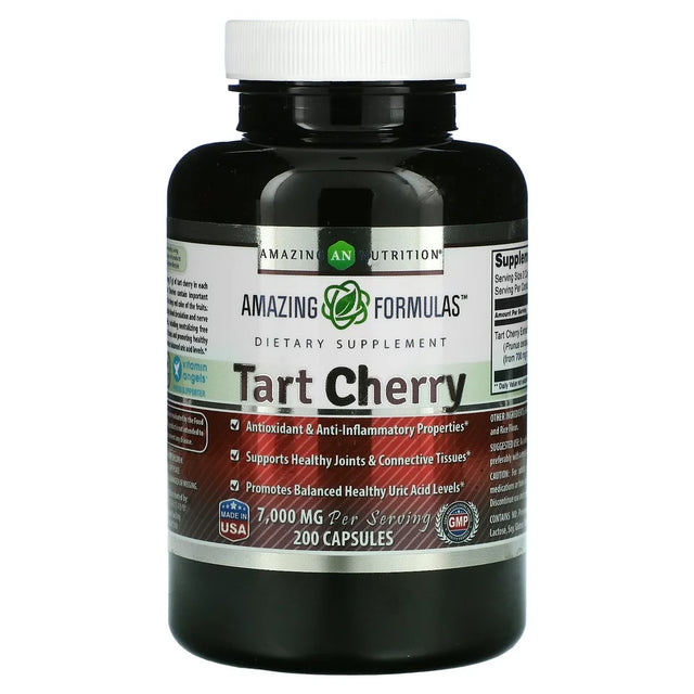Amazing Nutrition Tart Cherry, 7,000 Mg, 200 Capsules (3,500 Mg per Capsule)