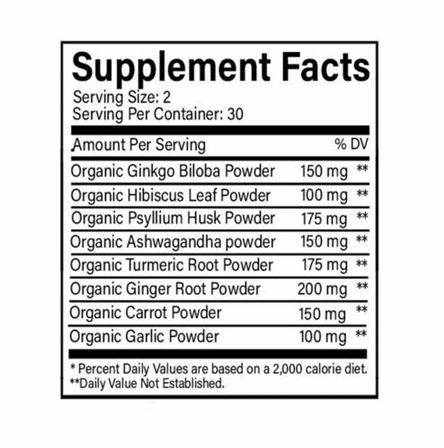 Ileafnaturals Tinniaid - Tinnitus Ear Ringing Relief 1200MG - 60 Veggie Capsules