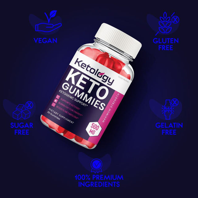 Ketology Keto Gummies, Weight Loss Supplement, Powerful Formula, Maximum Strength (2 Pack)