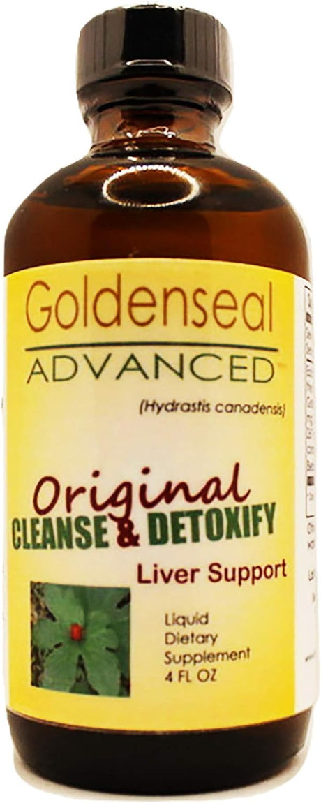 Goldenseal Cleanse & Detoxify Liquid Dietary Supplement | Liver Support | 4 Oz. | Hydrastis Canadensis | Farm Direct | Pack of 1