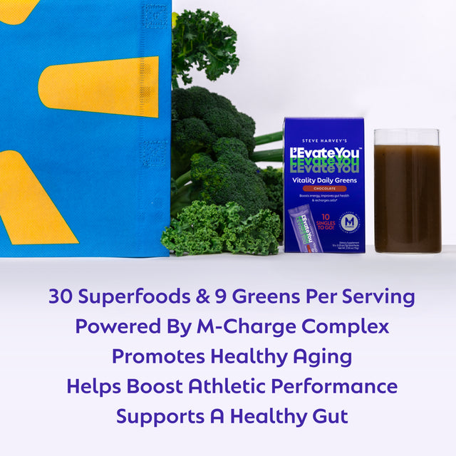 L'Evate You Vitality Daily Greens - Dietary Supplement - Chocolate - 10 Count