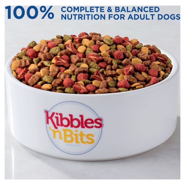 Kibbles ‘N Bits Bistro Mini Bits Small Breed Dog Food, Oven Roasted Beef, Spring Vegetable and Apple Flavors, 3.5 Lb. Bag