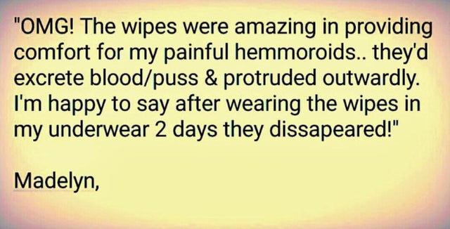 Healing Bottoms Witch Hazel Wipes, 1St Aid Fisure, Hemorrhoid, Vaginal Treatment W/ Coconut