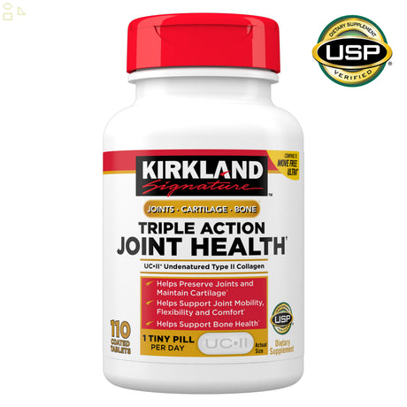 K.S Signature Triple Action Joint Health, 110 Coated Tablets | Compare to Move Free Ultra Triple Action Active Ingredients