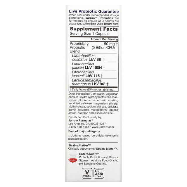 Jarro-Dophilus, Vaginal Probiotic, Women, 5 Billion, 30 Veggie Caps, Jarrow Formulas