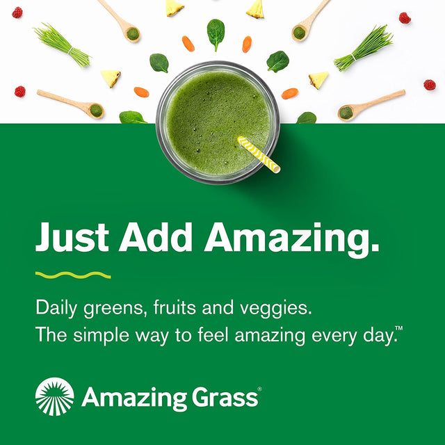Amazing Grass Vegan Protein & Kale Powder: 20G of Organic Protein + 1 Cup Leafy Greens per Serving, Vanilla, 15 Servings