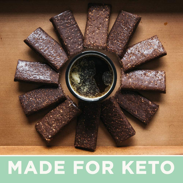 KETO BARS : the Original High Fat, Low Carb, Ketogenic Bar. Gluten Free, Homemade with Simple Ingredients. [Chocolate Peanut Butter, 10 Pack]