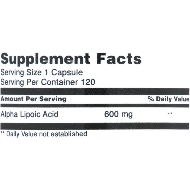 Amazing Formulas Alpha Lipoic Acid 600 Mg 120 Capsules