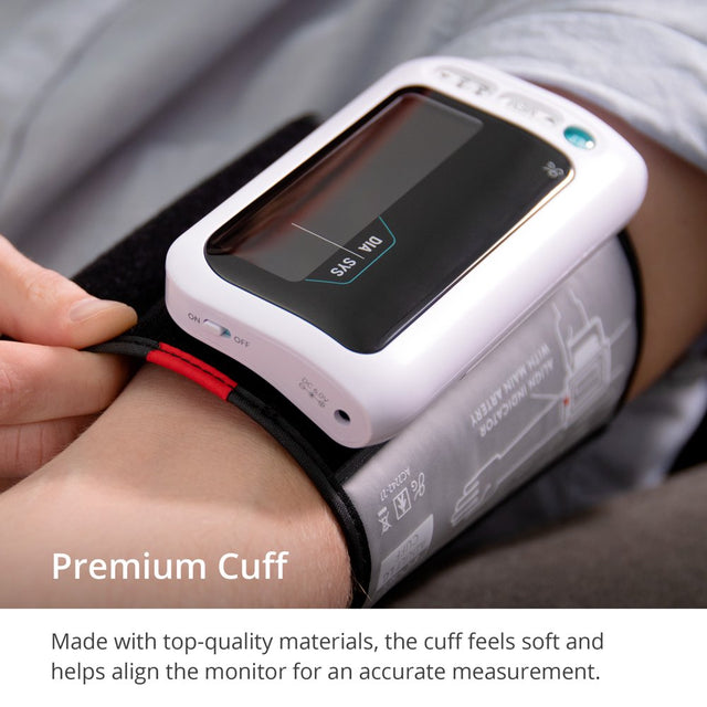 Greatergoods All-In-One Smart Blood Pressure Monitor Pack, Upper Arm Cuff, Cordless, Wireless, Rechargeable, Automatic and Bluetooth