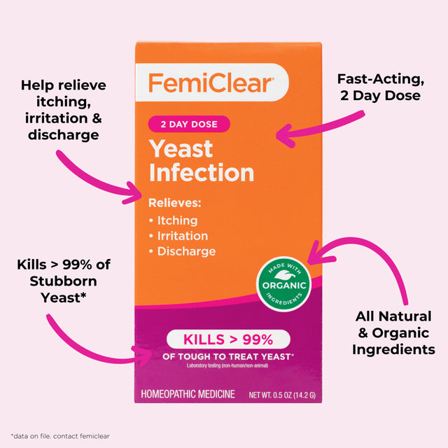 Femiclear 2-Day Dose Yeast Infection Treatment, 1 Ointment, 2 Disposable Applicators