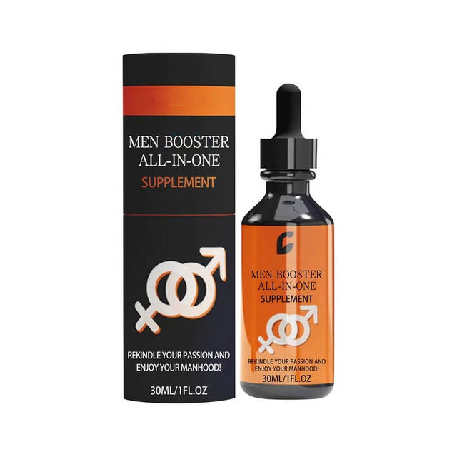 All-In-One Supplement Drops, Booster Liquid Drops Men, Man Boost Supplement Fast Absorption Boost Drops(1 PCS)