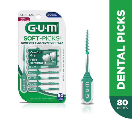 GUM Soft Picks Comfort Flex, 80 Count