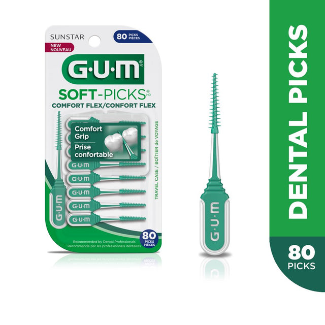 GUM Soft Picks Comfort Flex, 80 Count