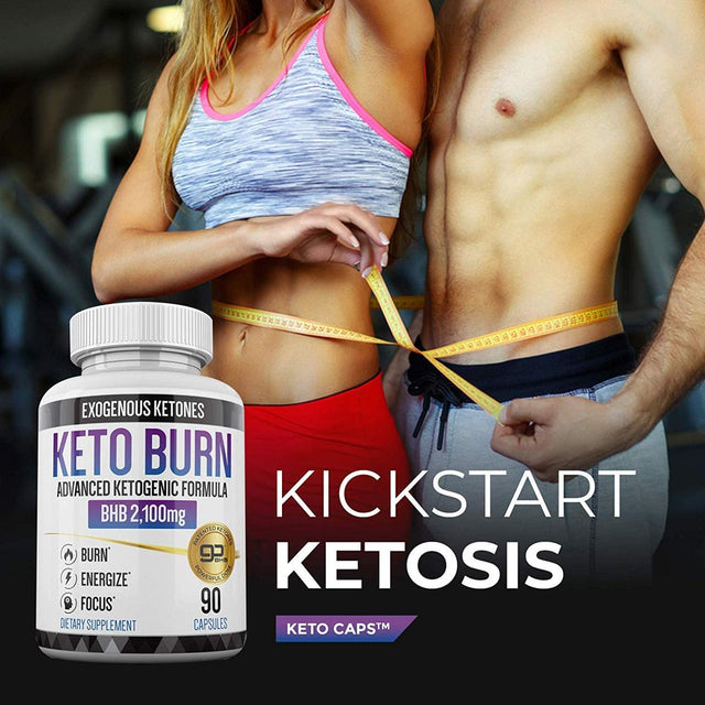Keto Pills - 3X Dose (2100Mg | 90 Capsules) Advanced Keto Burn Diet Pills - Best Exogenous Ketones BHB Supplement - Max Strength Formula
