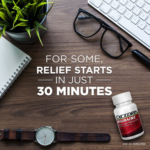 Excedrin Migraine for Migraine Relief, Caplets, 24 Count