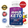 Amaze Keto ACV MAX Pills 1675Mg Alternative to Gummies Dietary Supplement 60 Capsules