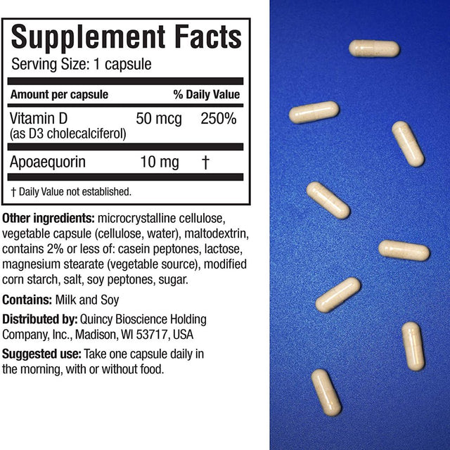 Prevagen Improves Memory - Regular Strength 10Mg 30 Capsules |3 Pack| with Apoaequorin & Vitamin D | Brain Supplement for Better Brain Health, Supports Healthy Brain Function & Clarity