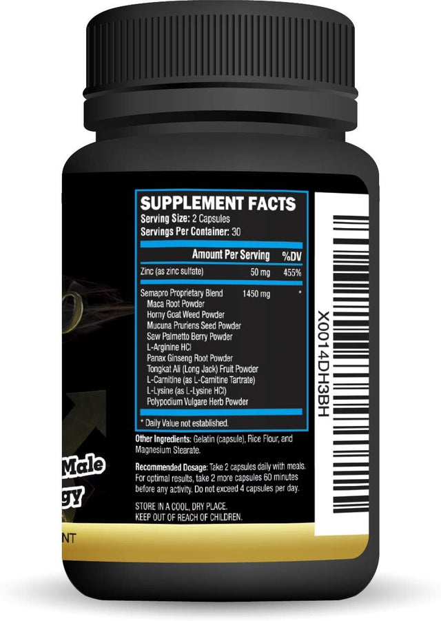 Extreme Semen Volumizer and Male Energy Formula - All Natural Endurance, Stamina & Health