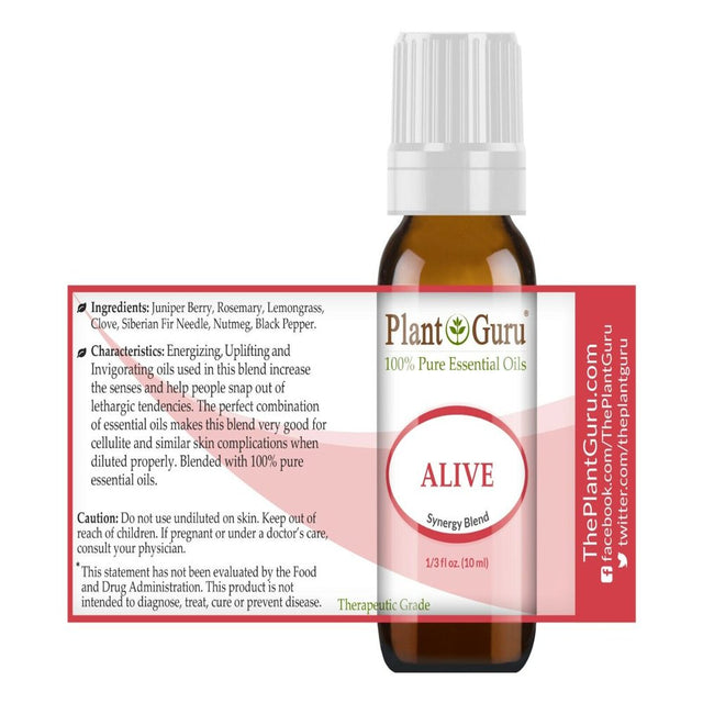 Alive Essential Oil Blend 10 Ml 100% Pure, Undiluted, Therapeutic Grade.