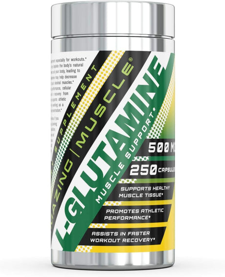 L-Glutamine 500 Mg - 250 Capsules