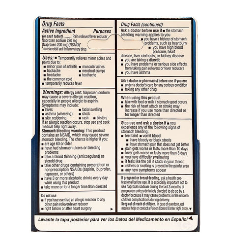 Flanax Pain Reliever/Fever Reducer Tablets - 24 Tablets